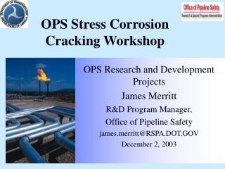 OPS Stress Corrosion Cracking Workshop