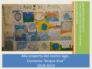 Alla scoperta del nostro lago.. Concorso “Acqua Viva” 2018-2019