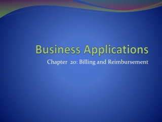 Business  Applications