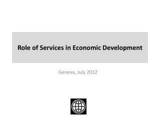 Role of Services in Economic Development