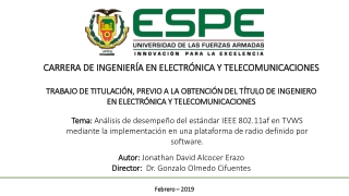 CARRERA DE INGENIERÍA EN ELECTRÓNICA Y  TELECOMUNICACIONES