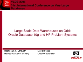 VLDB 2005  31st International Conference on Very Large  Databases