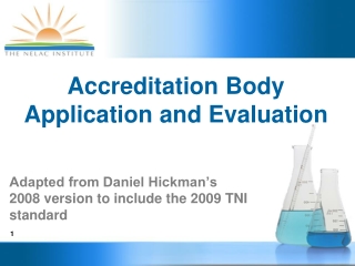 Accreditation Body Application and Evaluation