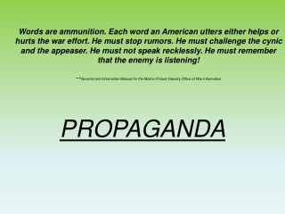 PROPAGANDA