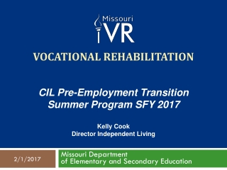 Vocational Rehabilitation