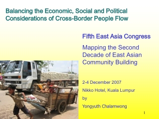 Balancing the Economic, Social and Political  Considerations of Cross-Border People Flow