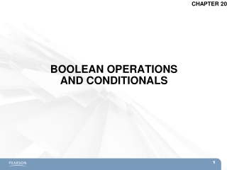 BOOLEAN OPERATIONS AND CONDITIONALS