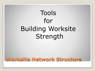 Worksite Network Structure