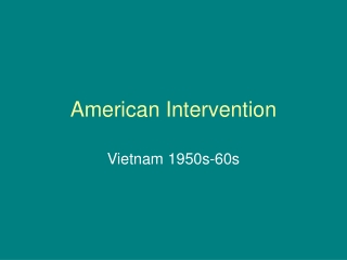 American Intervention