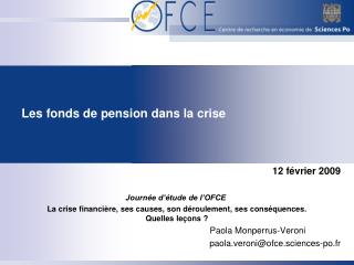 Les fonds de pension dans la crise