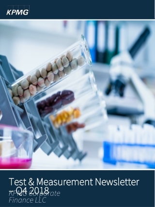 Test  &amp; Measurement Newsletter – Q4 2018