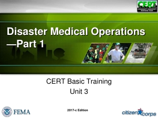 Disaster Medical Operations   — Part 1