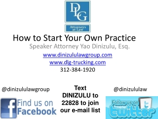 How to Start Your Own Practice