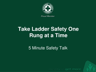 Take Ladder Safety One  Rung at a Time