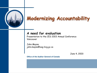 Modernizing Accountability