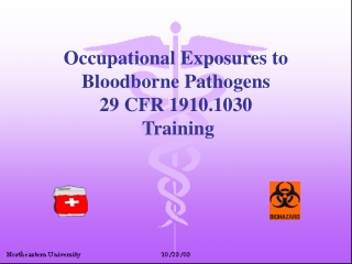 Occupational Exposures to Bloodborne Pathogens 29 CFR 1910.1030  Training