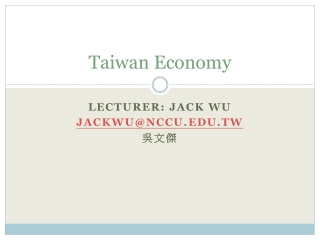 Taiwan Economy