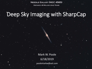 Deep Sky Imaging with  SharpCap