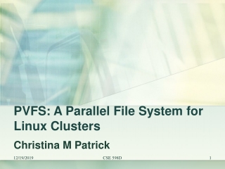 PVFS: A Parallel File System for Linux Clusters