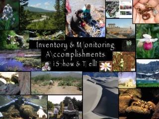 Inventory &amp; Monitoring  Accomplishments