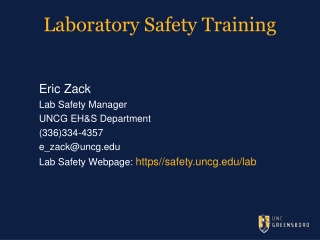 Laboratory Safety Training