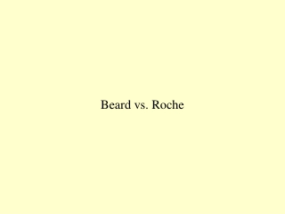 Beard vs. Roche