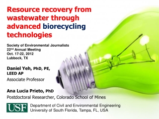 Resource recovery from wastewater through advanced  biorecycling  technologies