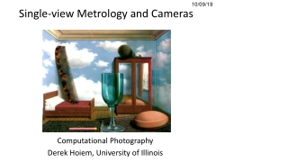 Single-view Metrology and Cameras