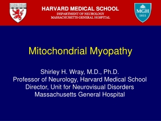 Mitochondrial Myopathy