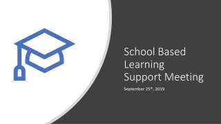 School Based Learning Support Meeting