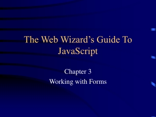 The Web Wizard’s Guide To JavaScript