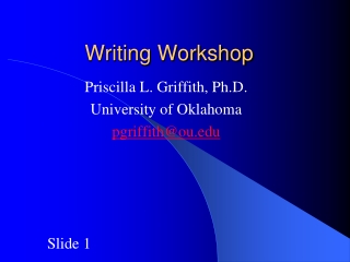 Writing Workshop