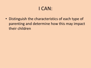 I CAN: