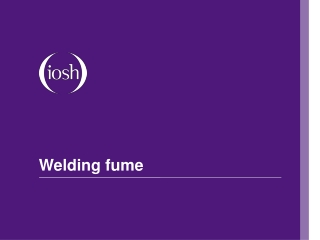 Welding fume