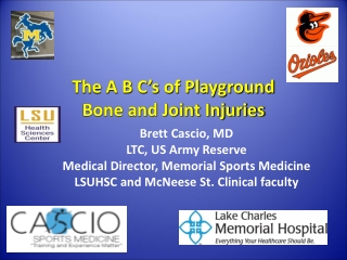 The A B C’s of Playground  Bone and Joint Injuries