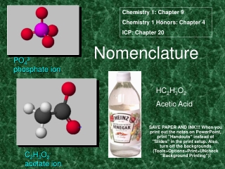 Nomenclature