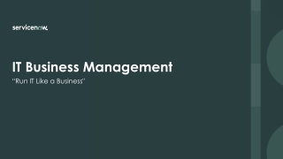 IT Business Management