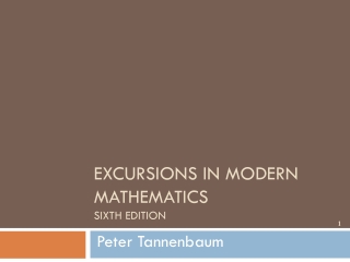 Excursions in Modern Mathematics Sixth Edition