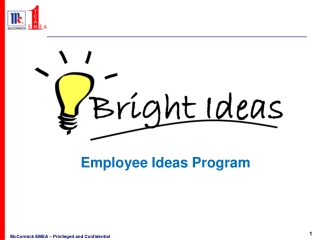 Employee Ideas Program