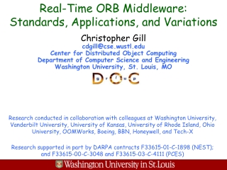 Real-Time ORB Middleware:  Standards, Applications, and Variations