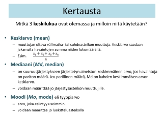 Kertausta