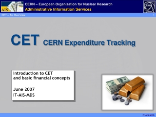 CET   CERN Expenditure Tracking