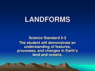 LANDFORMS