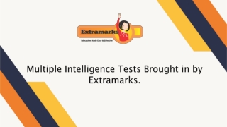 " Multiple Intelligence Tests Brought in by Extramarks."
