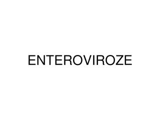 ENTEROVIROZE