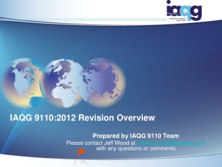 IAQG 9110:2012 Revision Overview