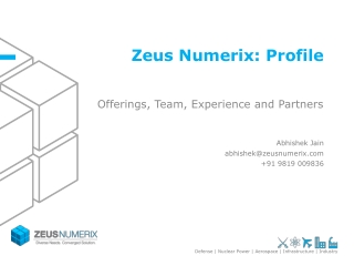 Zeus Numerix: Profile