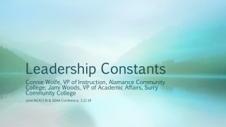 Leadership Constants