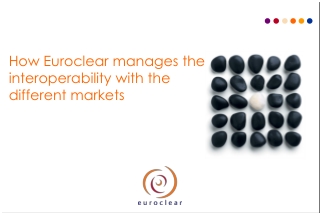 How Euroclear manages the  interoperability with the different markets