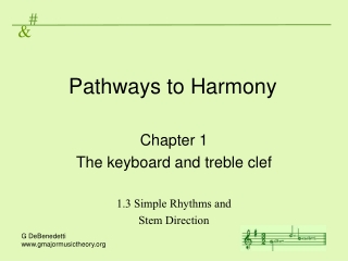 Pathways to Harmony